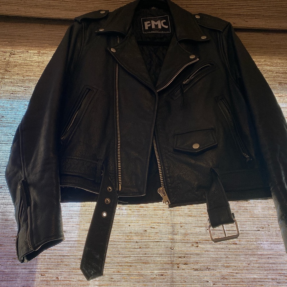 Black FMC leather jacket